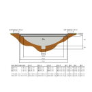 EXIT Supreme ground trampoline ø244x427cm - grey