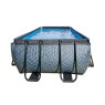 EXIT Stone pool 540x250x122cm med filterpumpe - grå